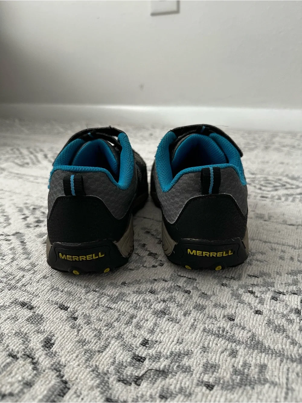 Merrell Kids Black and Blue Trail Sneakers